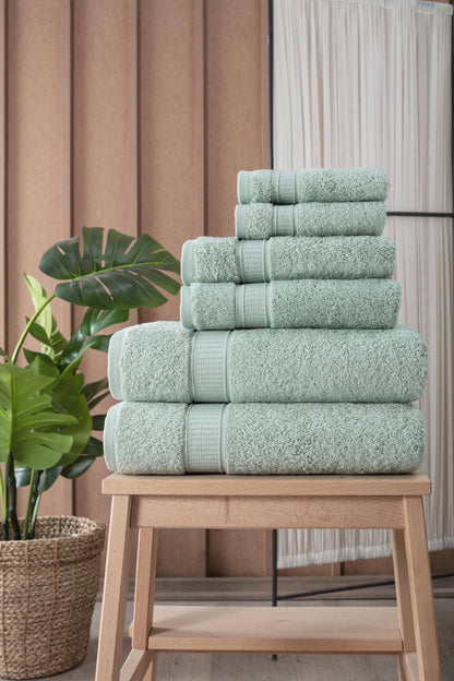 Turkish Cotton Full Bath Towel Set of 6